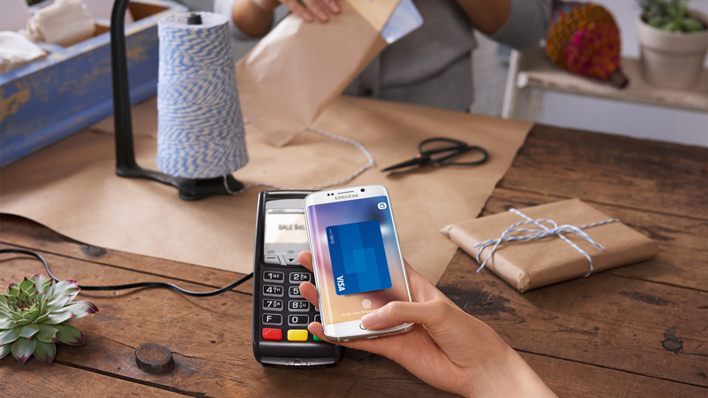 Visa - Samsung Pay funciona en cualquier terminal de pago Visa - Samsung Pay funciona en cualquier terminal de pago